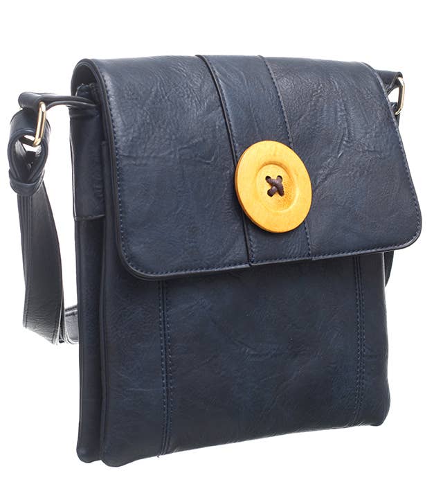 Two-Pocket Button Shoulder Bag - Pursenalities_uk