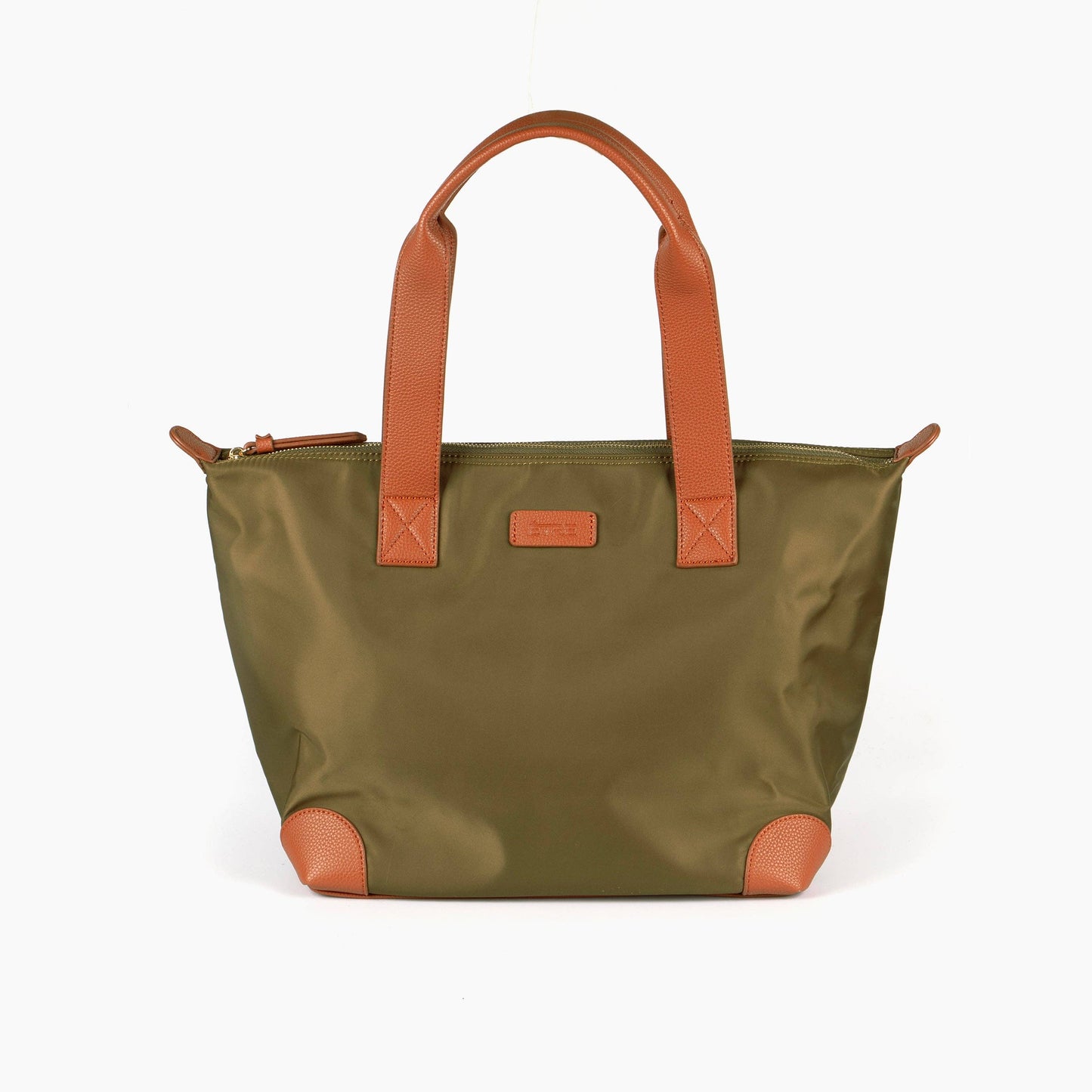 Harlowe Classic Tote Bag - Khaki, Nylon/PU