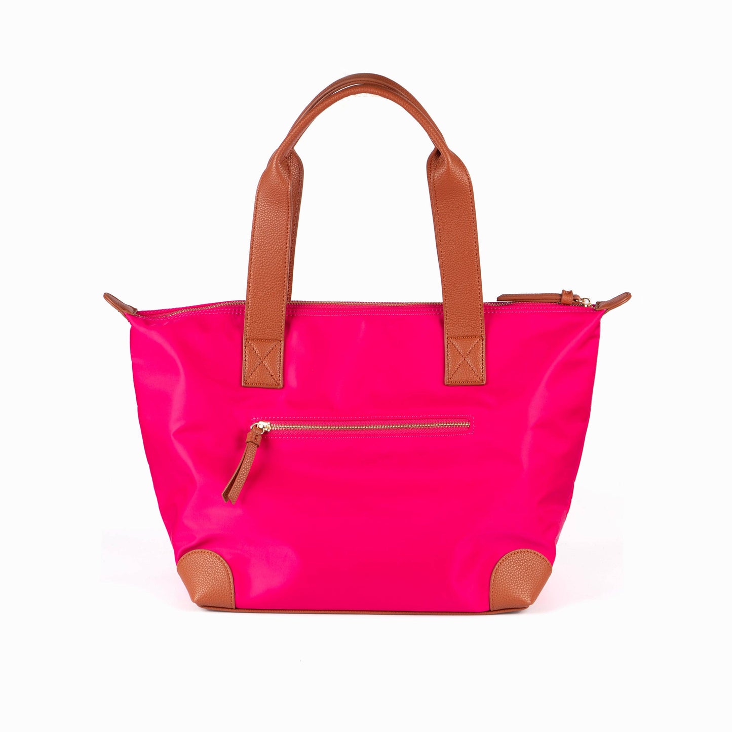 Harlowe Classic Tote Bag - Pink, Nylon/PU