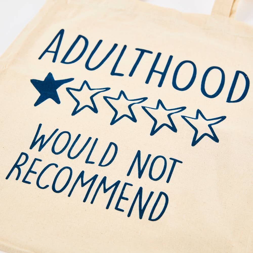 Adulthood *1 Star* Would Not Recommend- Tote Bag - Pursenalities_uk