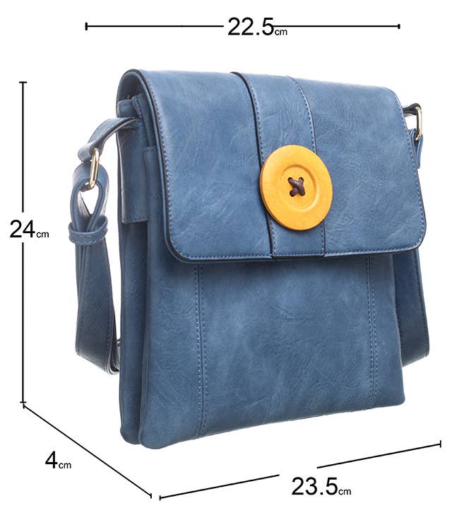 Two-Pocket Button Shoulder Bag - Pursenalities_uk