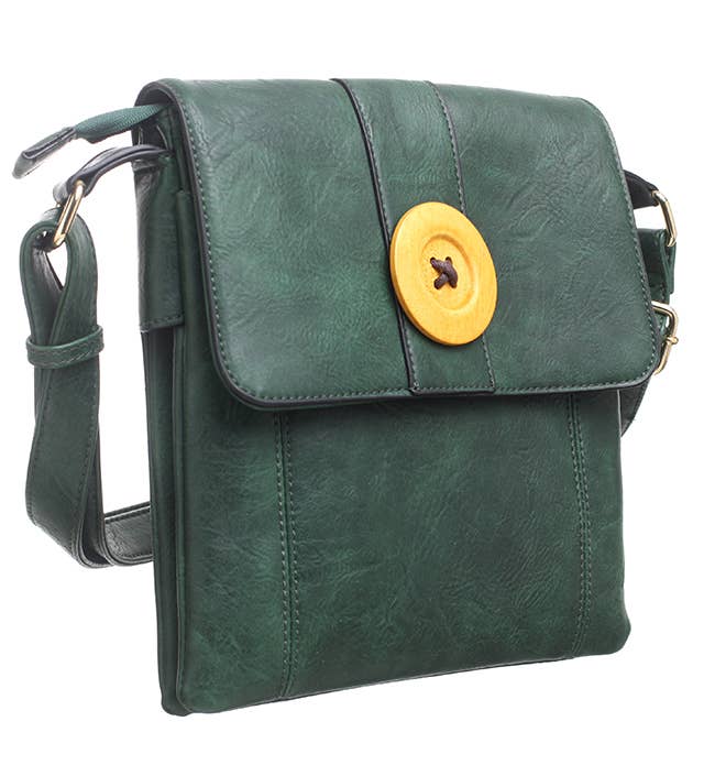 Two-Pocket Button Shoulder Bag - Pursenalities_uk