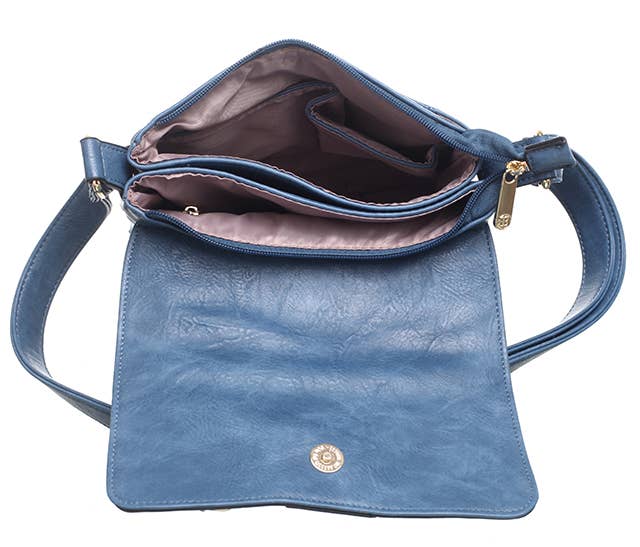 Two-Pocket Button Shoulder Bag - Pursenalities_uk