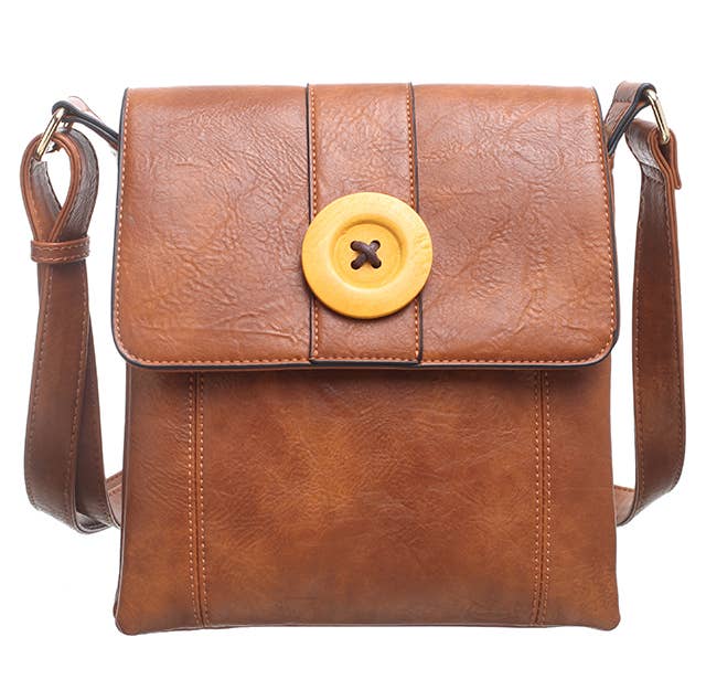 Two-Pocket Button Shoulder Bag - Pursenalities_uk