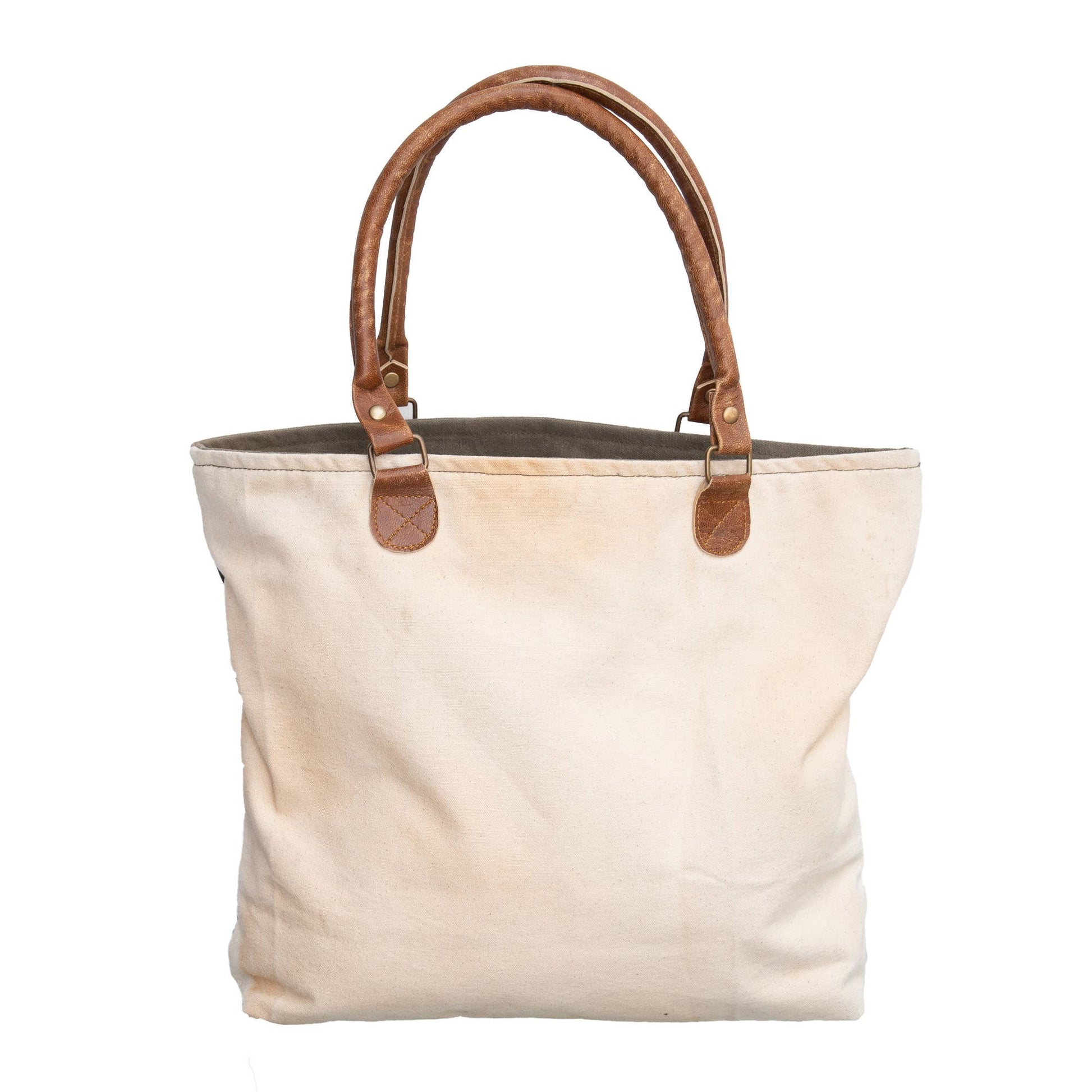 Natural Vintage Canvas Shopper (007) - Pursenalities_uk