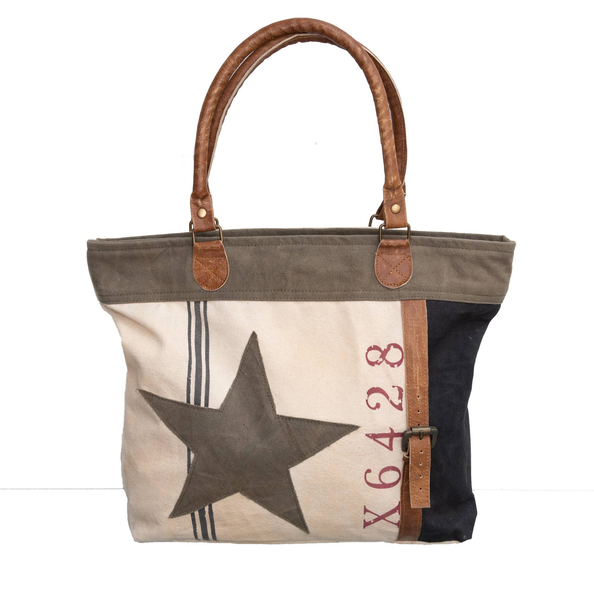 Natural Vintage Canvas Shopper (007) - Pursenalities_uk