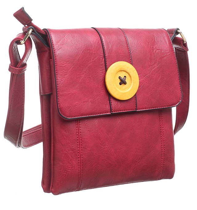 Two-Pocket Button Shoulder Bag - Pursenalities_uk