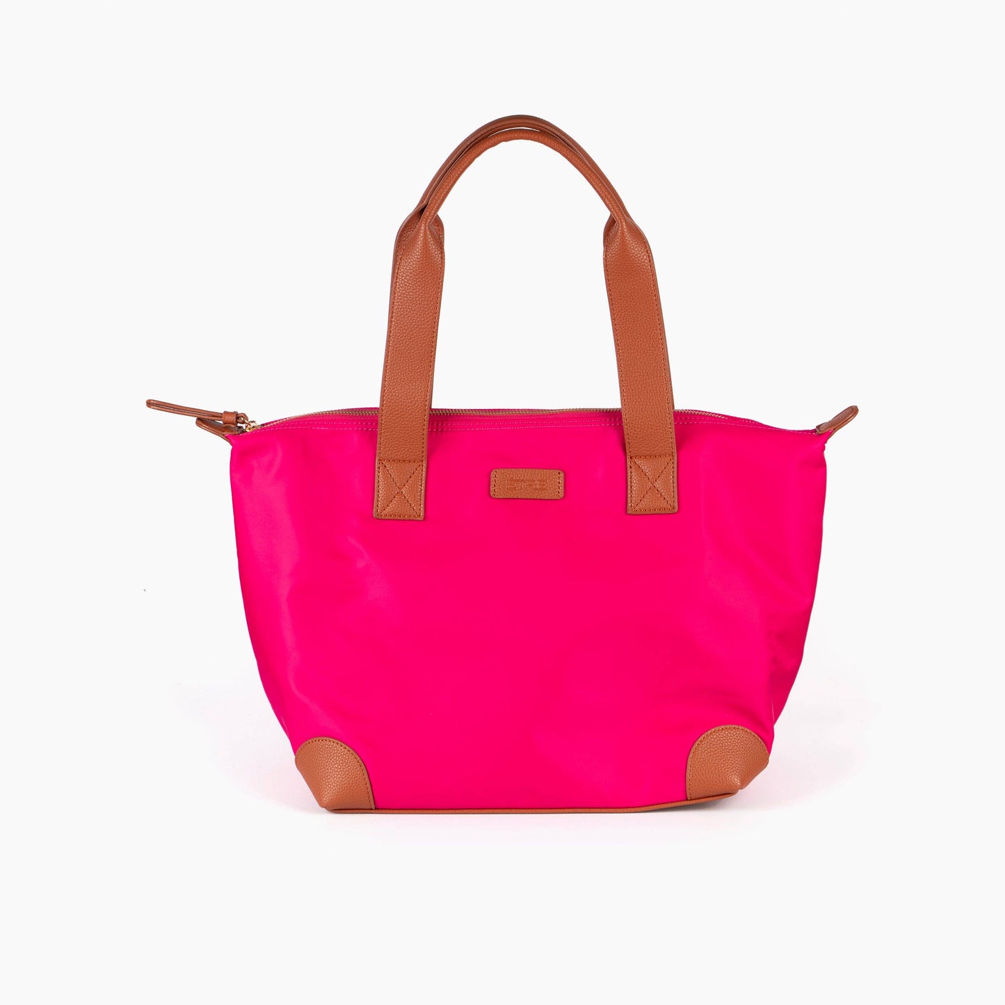 Harlowe Classic Tote Bag - Pink, Nylon/PU