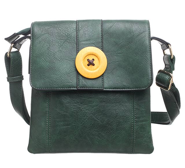 Two-Pocket Button Shoulder Bag - Pursenalities_uk