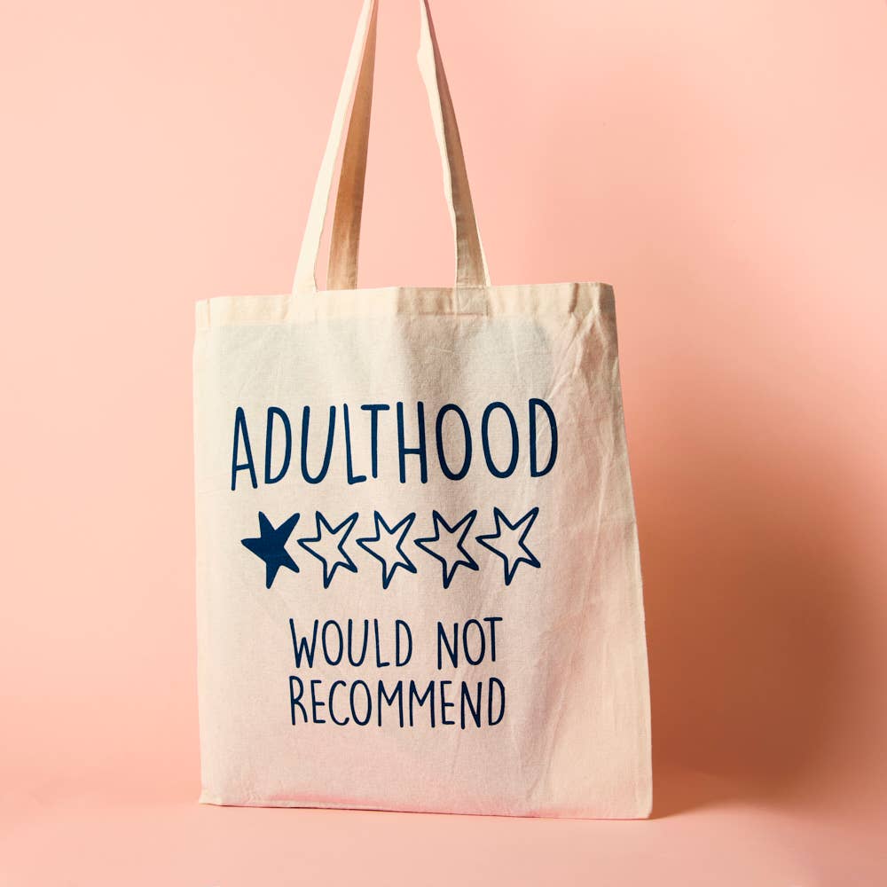 Adulthood *1 Star* Would Not Recommend- Tote Bag - Pursenalities_uk