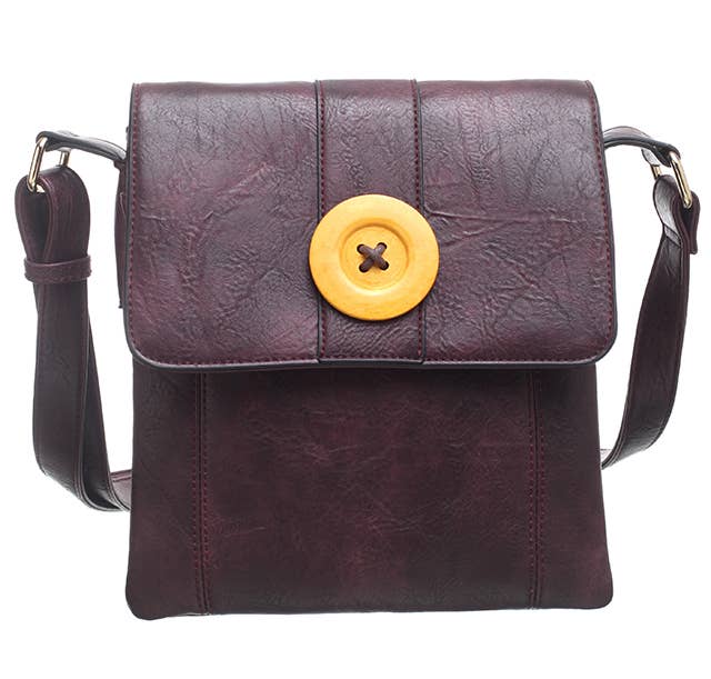 Two-Pocket Button Shoulder Bag - Pursenalities_uk