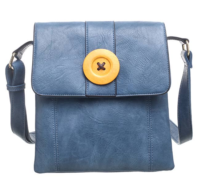 Two-Pocket Button Shoulder Bag - Pursenalities_uk