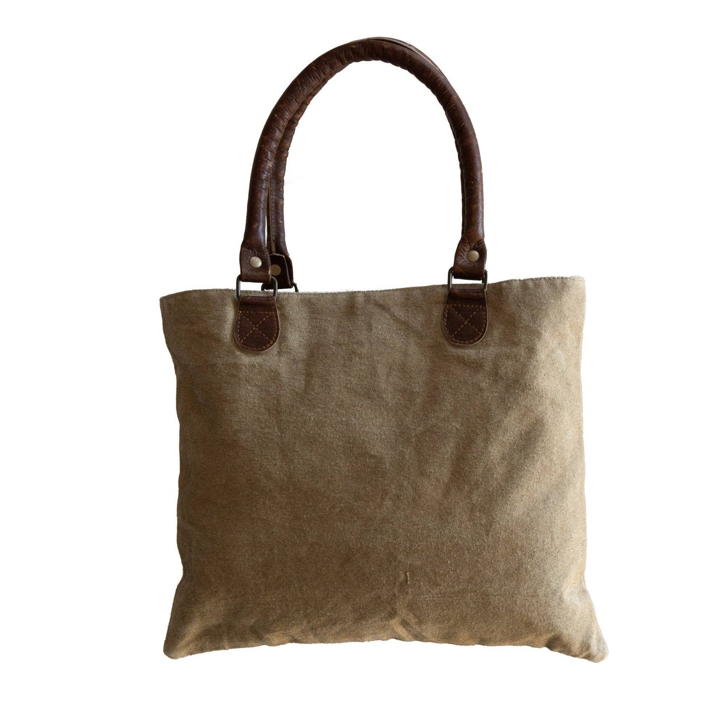 'Love' Upcycled Zip Top Canvas Tote (128) - Pursenalities_uk