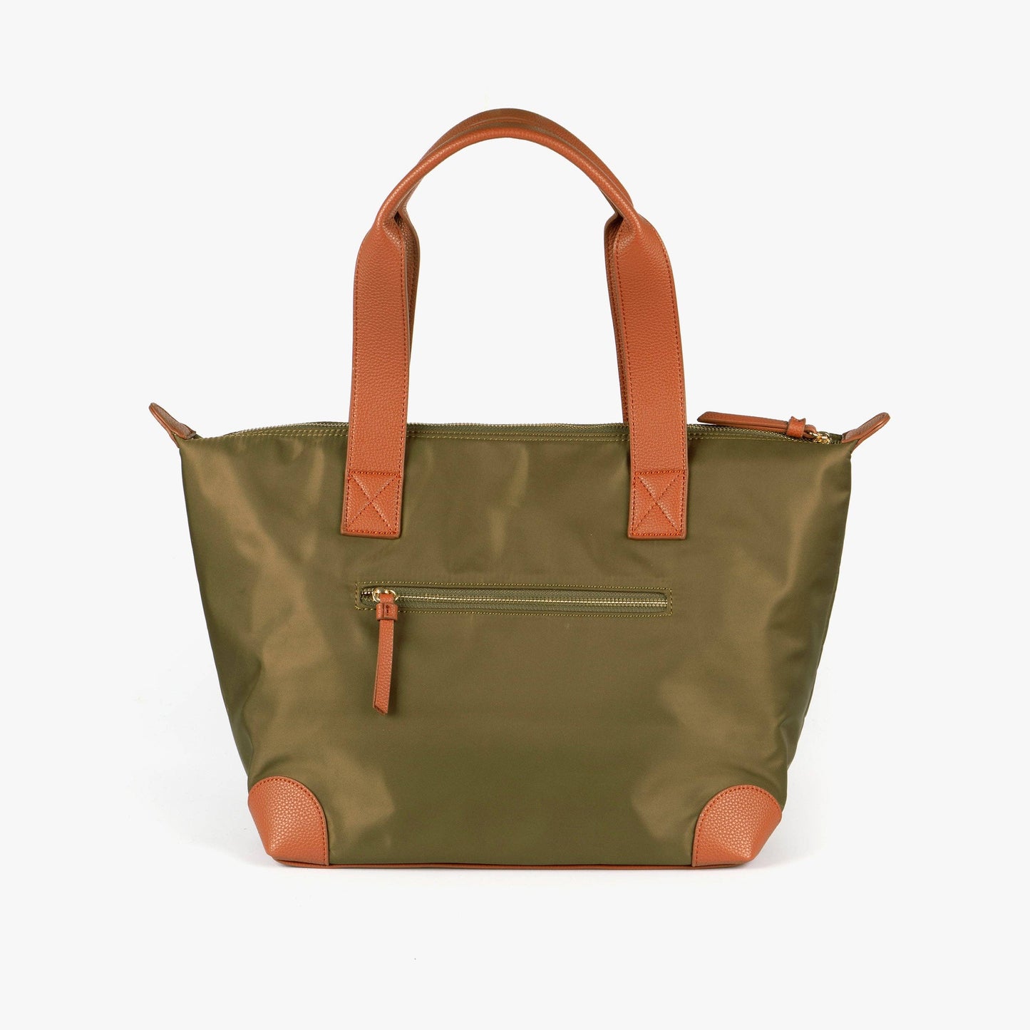 Harlowe Classic Tote Bag - Khaki, Nylon/PU