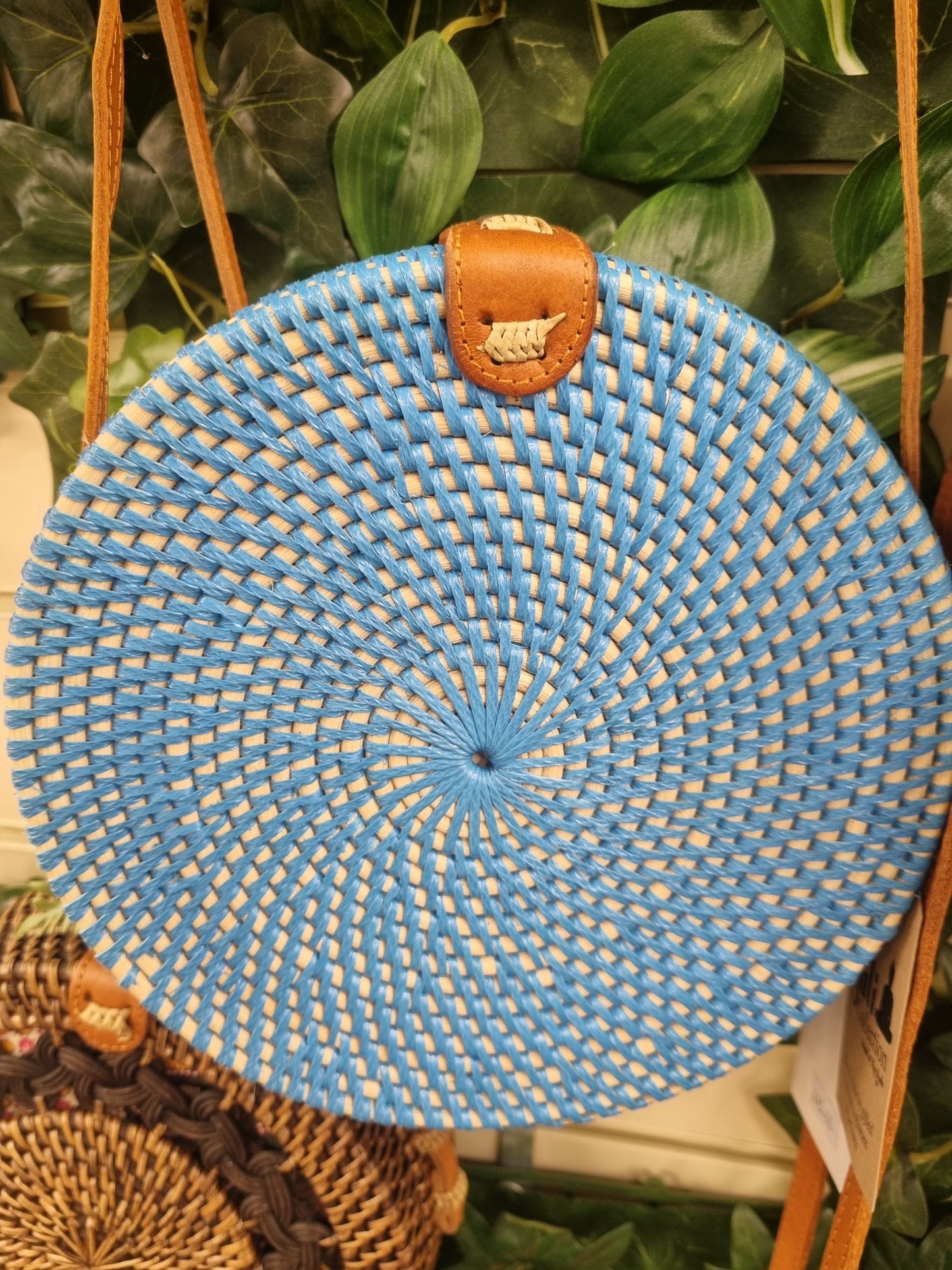 The Bali Collection circular Rattan handbag