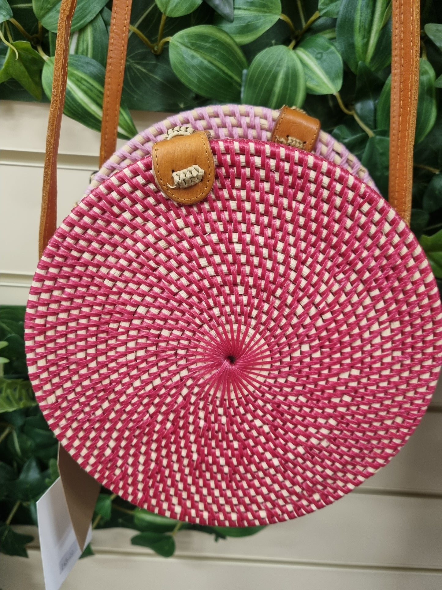 The Bali Collection circular Rattan handbag