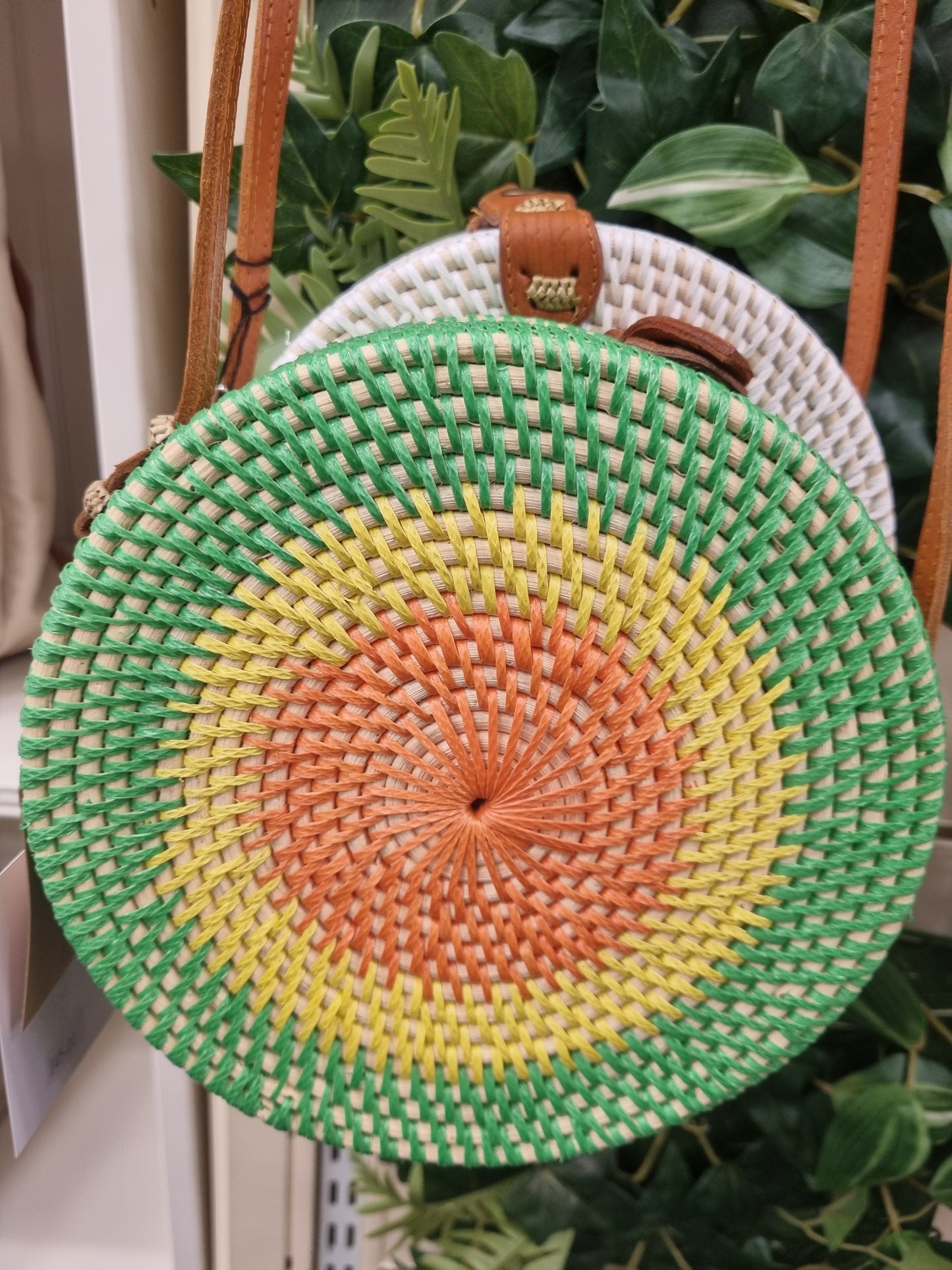 The Bali Collection circular Rattan handbag