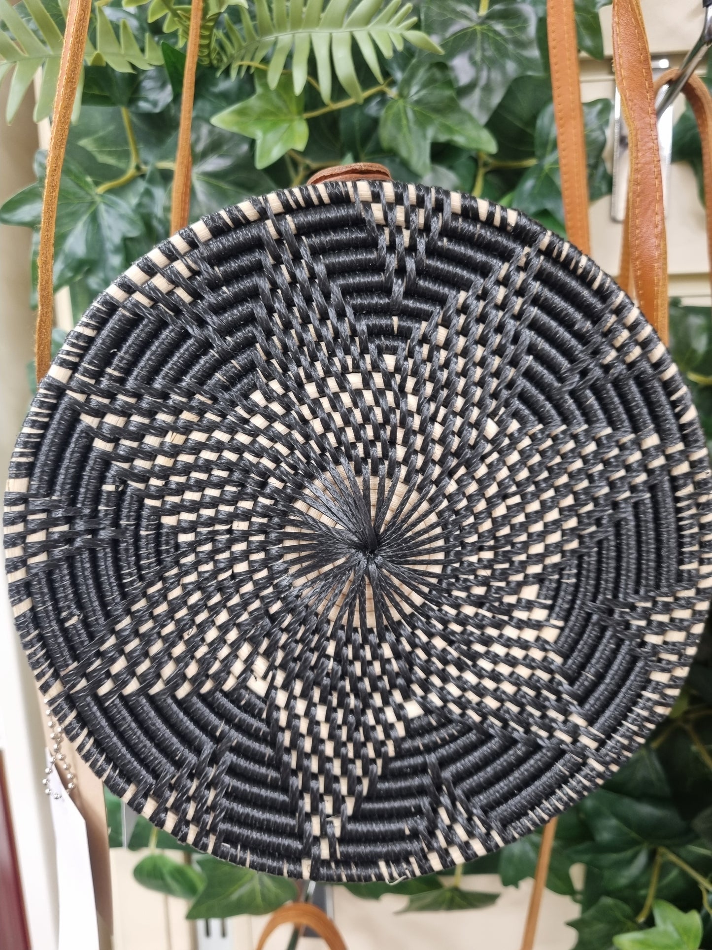 The Bali Collection circular Rattan handbag