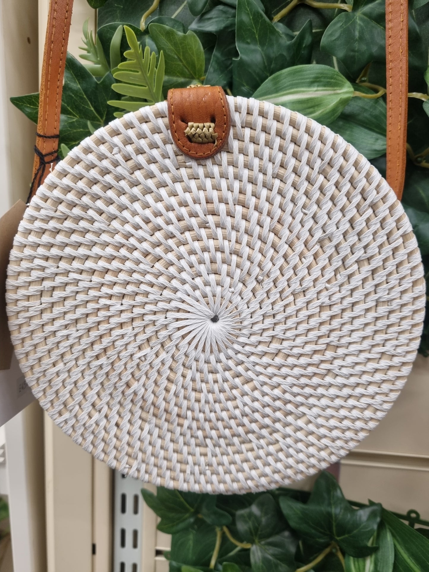 The Bali Collection circular Rattan handbag