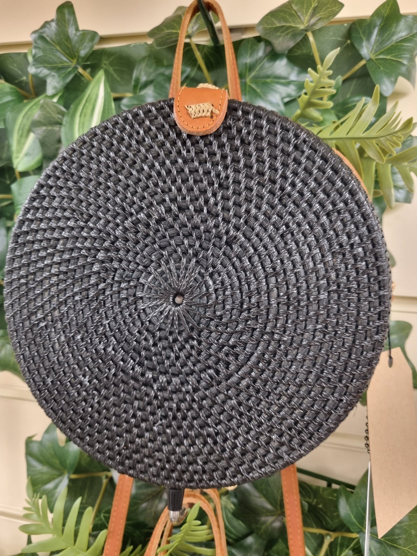 The Bali Collection circular Rattan handbag