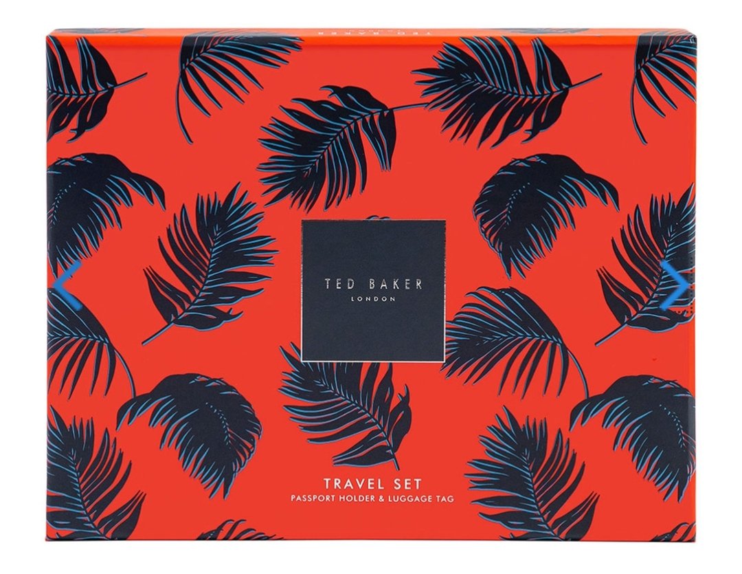 Ted baker luggage tag and passport holder online